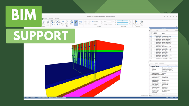 BIM Support in GEO5: export data to common BIM formats and share them with third-party programs