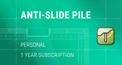 GEO5 Anti-Slide Pile - Personal 1 Year Subscription